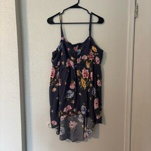 Floral High Low tank